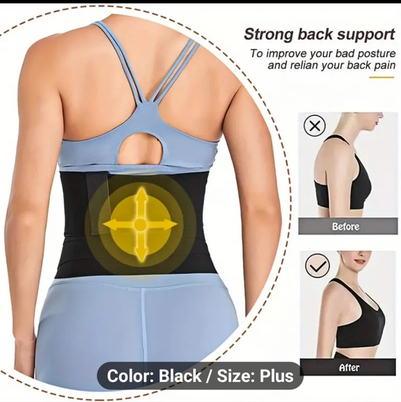WOMAN HIGH PERFORMANCE TUMMY BODY SHAPER TRIMMER WRAPPER WAIST BELT FITS 2XL-4XL - Picture 7 of 7